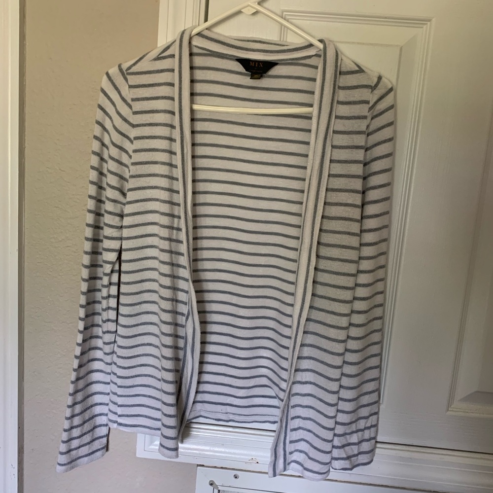 Mix by 41 Hawthorn striped open front cardigan XS